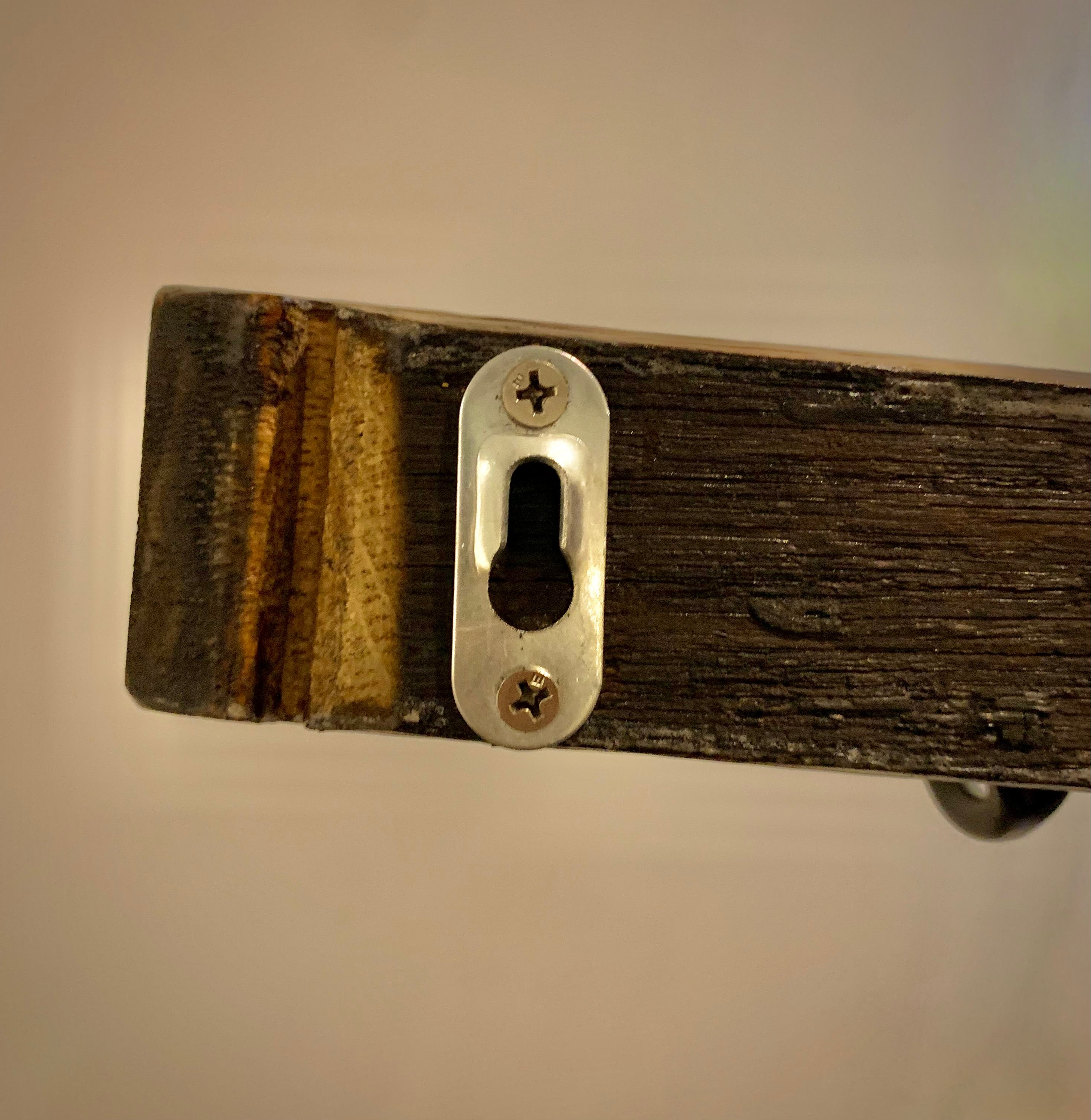 Custom Engraved Barrel Stave Coat Rack